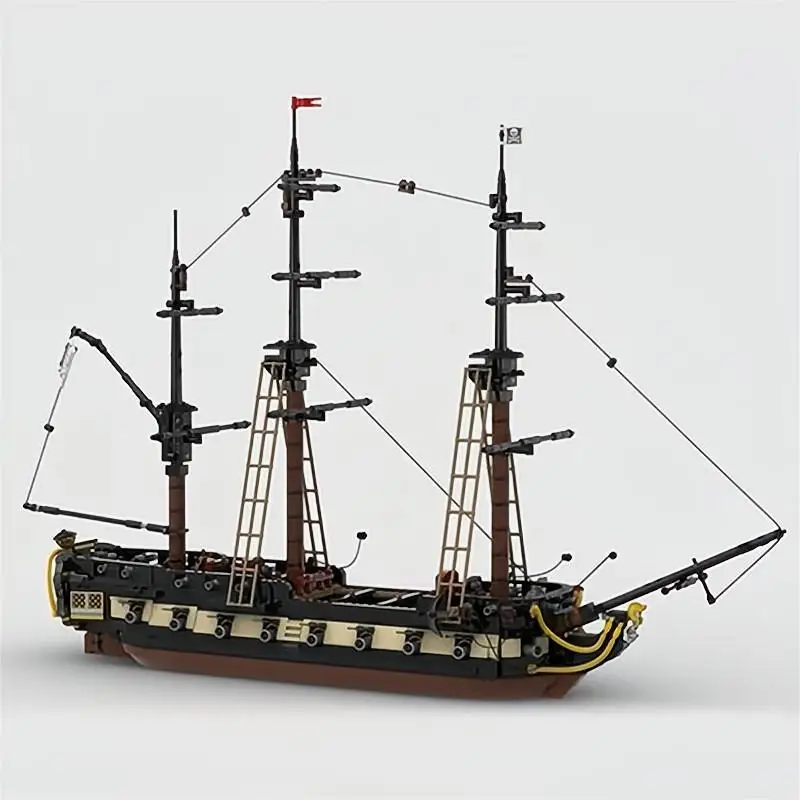 Конструктор Moc 1901 шт., пиратский флаг, военная модель, частный фригат, технические кубики, игрушки для детей, подарок на праздник
Конструктор Moc 1901 шт., пиратский флаг, военная модель, частный фригат, технические кубики, игрушки для детей, подарок на праздник