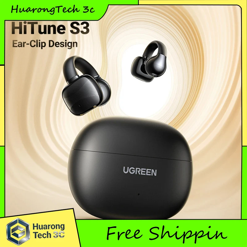 UGREEN Choice HiTune S3 Open Ear Clip Wireless Earbuds Bluetooth Sports Earphones Headphones in Mic with Earhooks or Ear Hook
UGREEN Choice HiTune S3 Open Ear Clip Wireless Earbuds Bluetooth Sports Earphones Headphones in Mic with Earhooks or Ear Hook