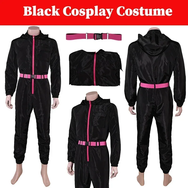 FC6Calamari Game Cosplay Black Jumpsuit for Men, Korea Boss Survêtement, TV Xenon, Squid Outfits, Halloween fur s Up Suits,@FC8!
FC6Calamari Game Cosplay Black Jumpsuit for Men, Korea Boss Survêtement, TV Xenon, Squid Outfits, Halloween fur s Up Suits,@FC8!