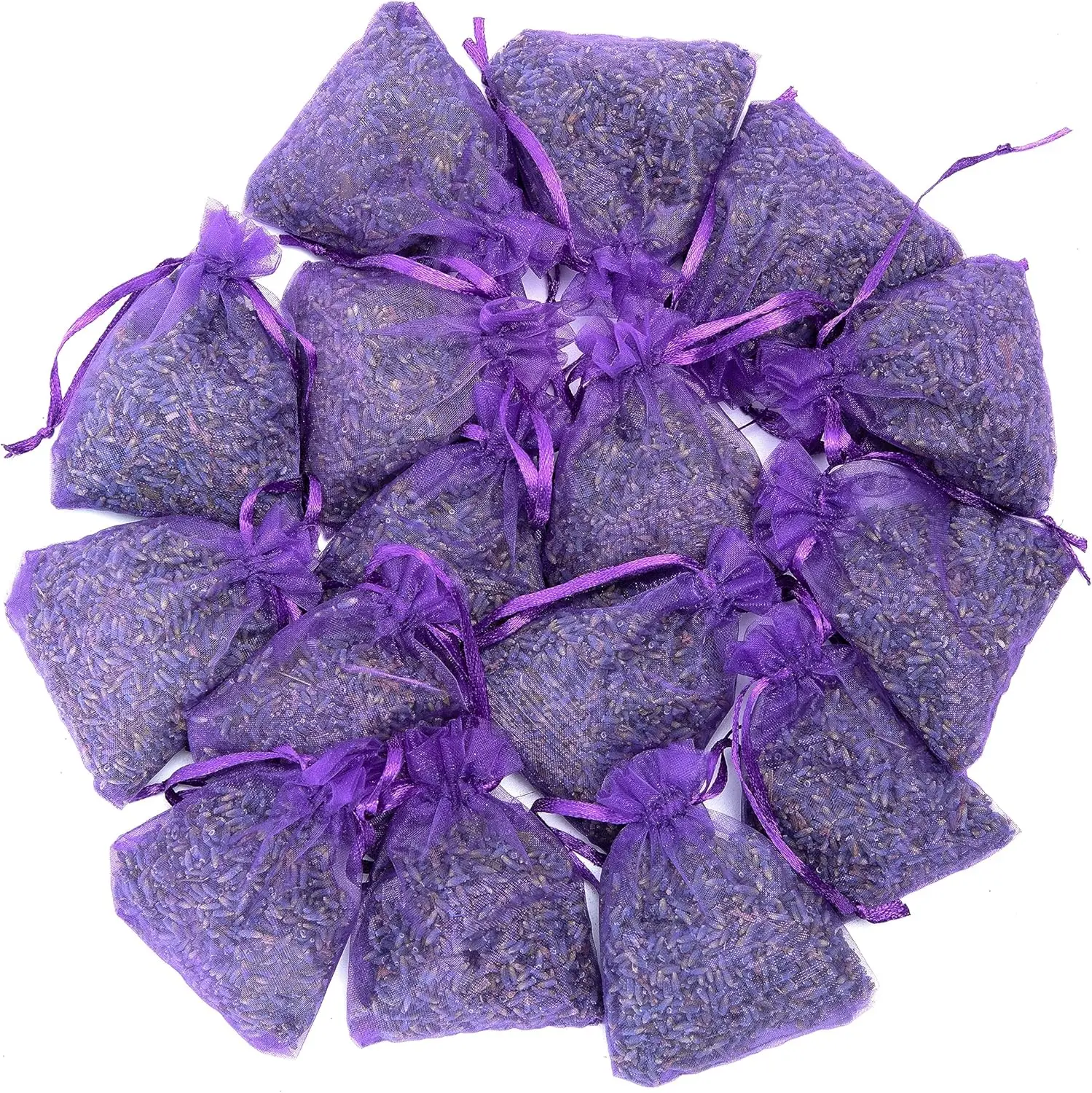 French Lavender Sachets for Drawers and Closets - Set of 16 Handmade Fresh Scent Bags for Home Fragrance
French Lavender Sachets for Drawers and Closets - Set of 16 Handmade Fresh Scent Bags for Home Fragrance