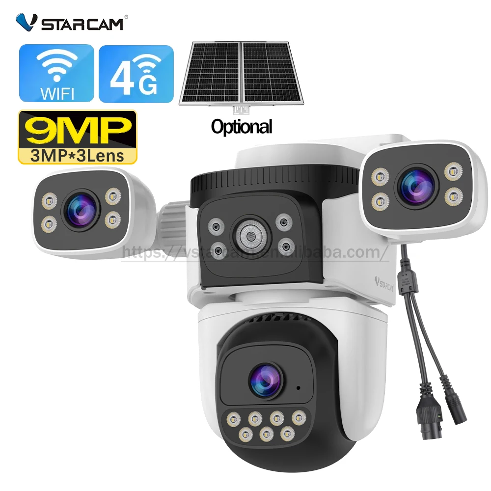 July003 CS621SR-C 9MP Multi Lens New WiFi Rotatable Outdoor Camera Three Screen Home CCTV Camera Adjustable Lens Ip Security Cam
July003 CS621SR-C 9MP Multi Lens New WiFi Rotatable Outdoor Camera Three Screen Home CCTV Camera Adjustable Lens Ip Security Cam