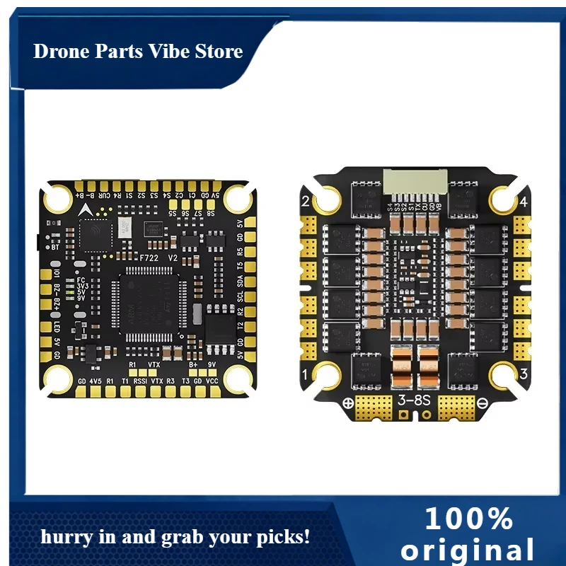 Полетный стек APAocoda-RC F765S V2 с контроллером полета F722 V2 и регулятором скорости ESC 65A, 30x30 мм, для FPV-дронов и DIY-проектов
Полетный стек APAocoda-RC F765S V2 с контроллером полета F722 V2 и регулятором скорости ESC 65A, 30x30 мм, для FPV-дронов и DIY-проектов