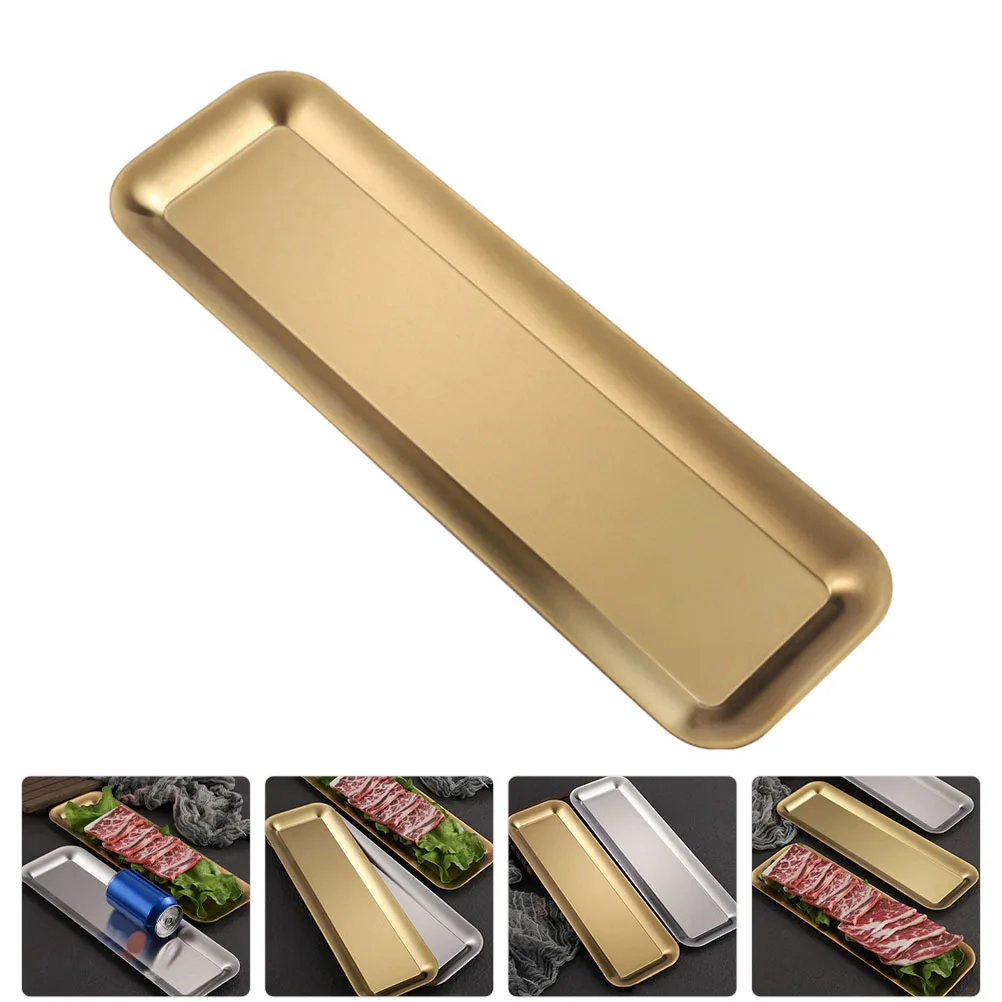 Premium Stainless Steel Sushi Plate Rectangle Food Tray Metal Dinner Plate For Restaurant Home Bbq Serving
Premium Stainless Steel Sushi Plate Rectangle Food Tray Metal Dinner Plate For Restaurant Home Bbq Serving