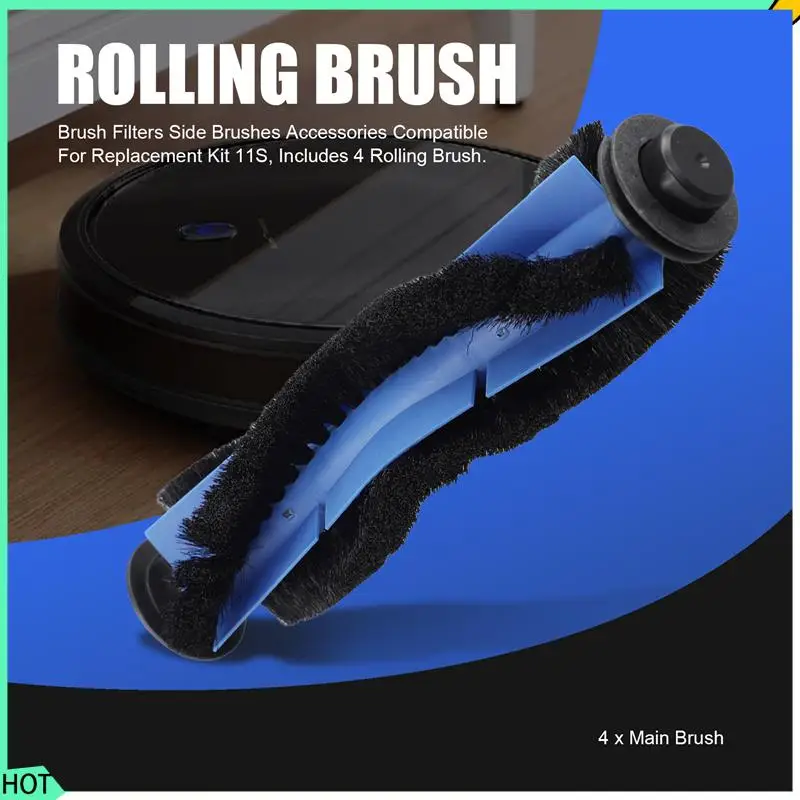 AWAH Brush Filters Side Brushes Accessories Compatible For Eufy Robovac Replacement Kit 11S, Includes 4 Rolling Brush.
AWAH Brush Filters Side Brushes Accessories Compatible For Eufy Robovac Replacement Kit 11S, Includes 4 Rolling Brush.