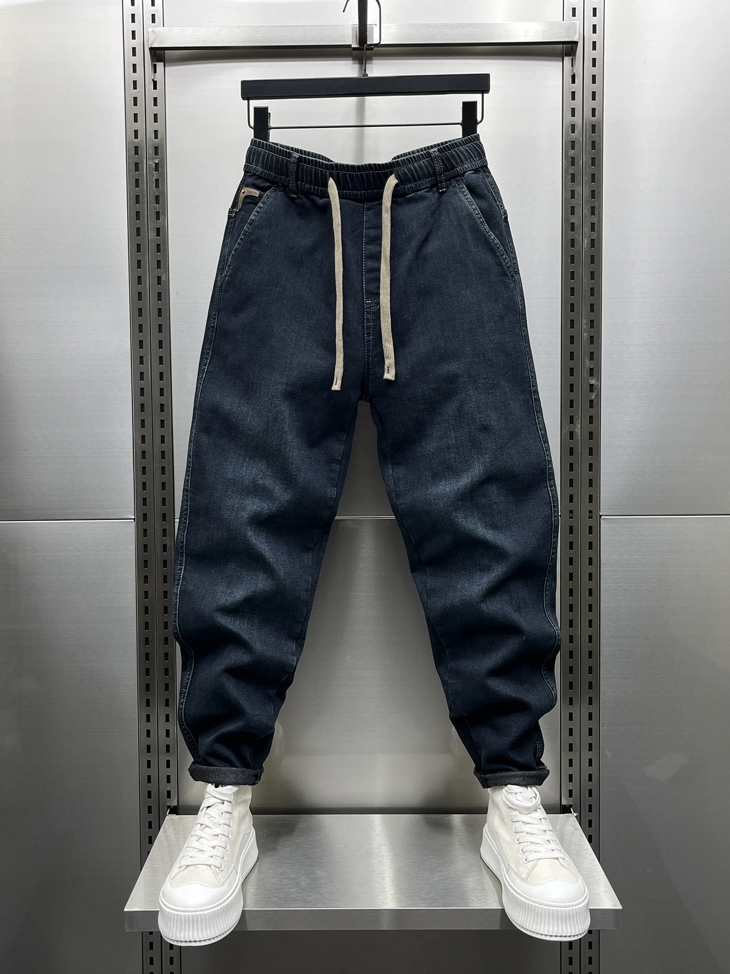 Модные синие джинсовые джинсы с талией, свободные широкие брюки Harlan Sle Pure Color, зимние носимые молодежные длинные брюки Faion
Модные синие джинсовые джинсы с талией, свободные широкие брюки Harlan Sle Pure Color, зимние носимые молодежные длинные брюки Faion