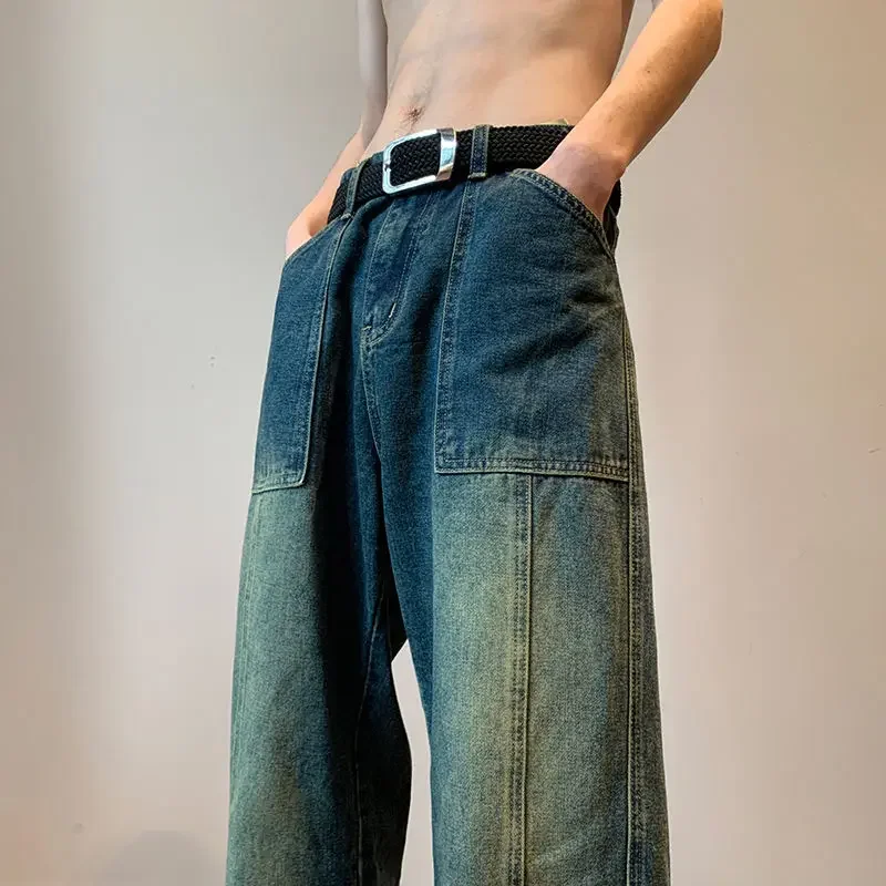 Jeans for Men Low Rise Trousers Wide Leg Male Cowboy Pants with Pockets Straight 2024 Trend Plus Size 90s Streetwear Retro Kpop
Jeans for Men Low Rise Trousers Wide Leg Male Cowboy Pants with Pockets Straight 2024 Trend Plus Size 90s Streetwear Retro Kpop