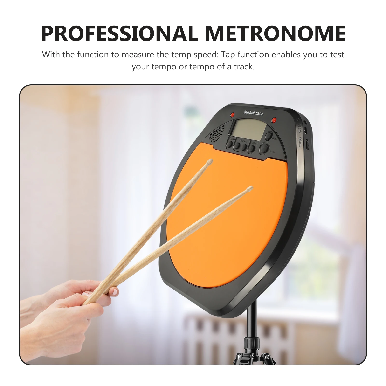 Digital Drummer Drum Pad for Beginner Training Metronome Drum Simulation Pad Drum Metronome
Digital Drummer Drum Pad for Beginner Training Metronome Drum Simulation Pad Drum Metronome