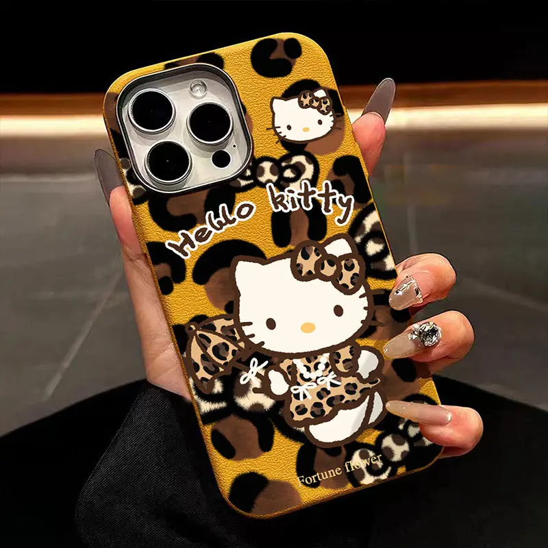 Cartoon Cute Leopard Hello Kitty Phone Case for iPhone 16 Pro Max Case iPhone 15 Pro 14 13 12 11Electroplated Frame Phone Cover
Cartoon Cute Leopard Hello Kitty Phone Case for iPhone 16 Pro Max Case iPhone 15 Pro 14 13 12 11Electroplated Frame Phone Cover