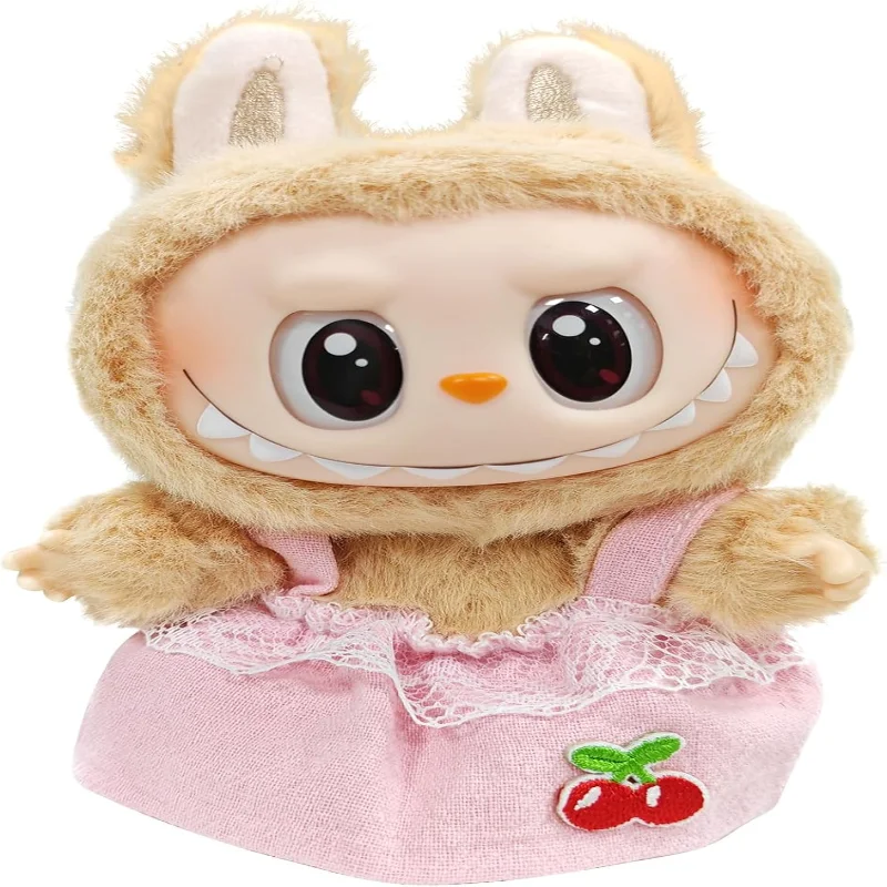 Detachable Cherry & Lace Pink Outfit, Doll Clothes Compatible with La-bubu Doll 17cm Figures(Clothes Only)
Detachable Cherry & Lace Pink Outfit, Doll Clothes Compatible with La-bubu Doll 17cm Figures(Clothes Only)