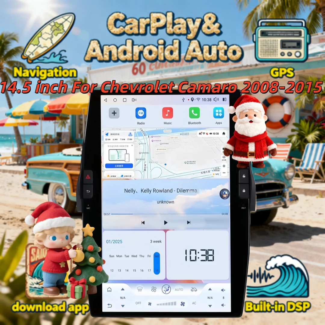 14,5-дюймовый автомобильный мультимедийный авто для Chevrolet Camaro 2008-2015, беспроводной CarPlay радио, Bluetooth стереоприемник, головное устройство
14,5-дюймовый автомобильный мультимедийный авто для Chevrolet Camaro 2008-2015, беспроводной CarPlay радио, Bluetooth стереоприемник, головное устройство