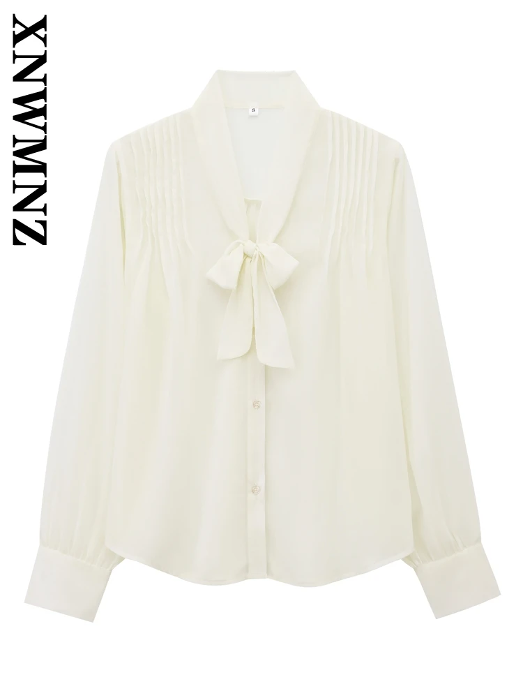 XNWMNZ 2024 Autumn Woman's Commuting Lace Coat Shirt Chic Female V-Collar Top Ruffles Regular Fit Bowknot Long Sleeve Outerwear
XNWMNZ 2024 Autumn Woman's Commuting Lace Coat Shirt Chic Female V-Collar Top Ruffles Regular Fit Bowknot Long Sleeve Outerwear