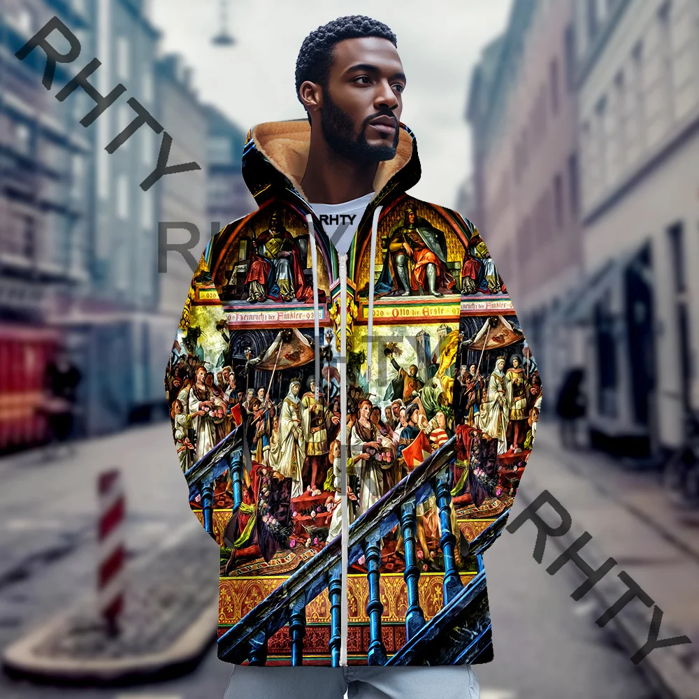 3D Print Luxury Church Men's Fleece Jackets Fashion Zipper Sweatshirt Loose Casual Hoodies Long Sleeve Hooded Jacket Warm Winter
3D Print Luxury Church Men's Fleece Jackets Fashion Zipper Sweatshirt Loose Casual Hoodies Long Sleeve Hooded Jacket Warm Winter