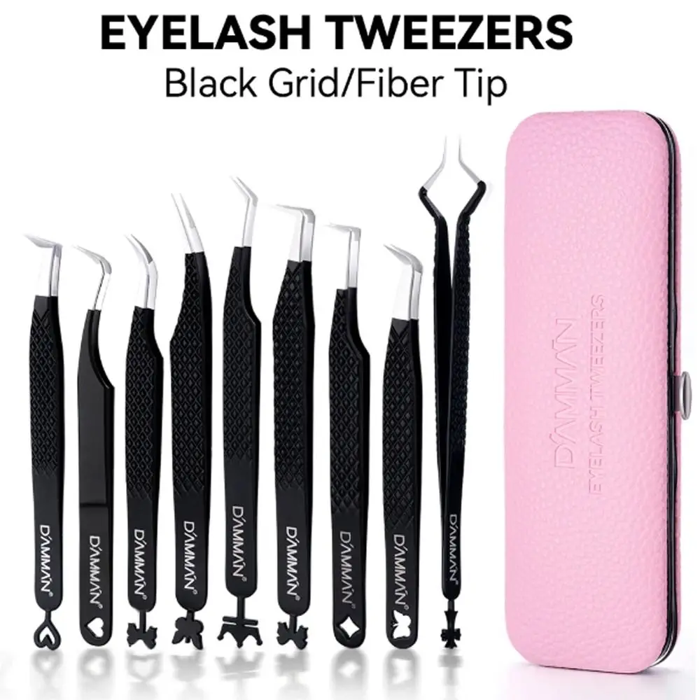 Large Flat Clamp Head Eyelash Tweezer Fiber Tip Anti-slip Grid Eyelash Extensions Tweezers with Box Makeup Tools
Large Flat Clamp Head Eyelash Tweezer Fiber Tip Anti-slip Grid Eyelash Extensions Tweezers with Box Makeup Tools