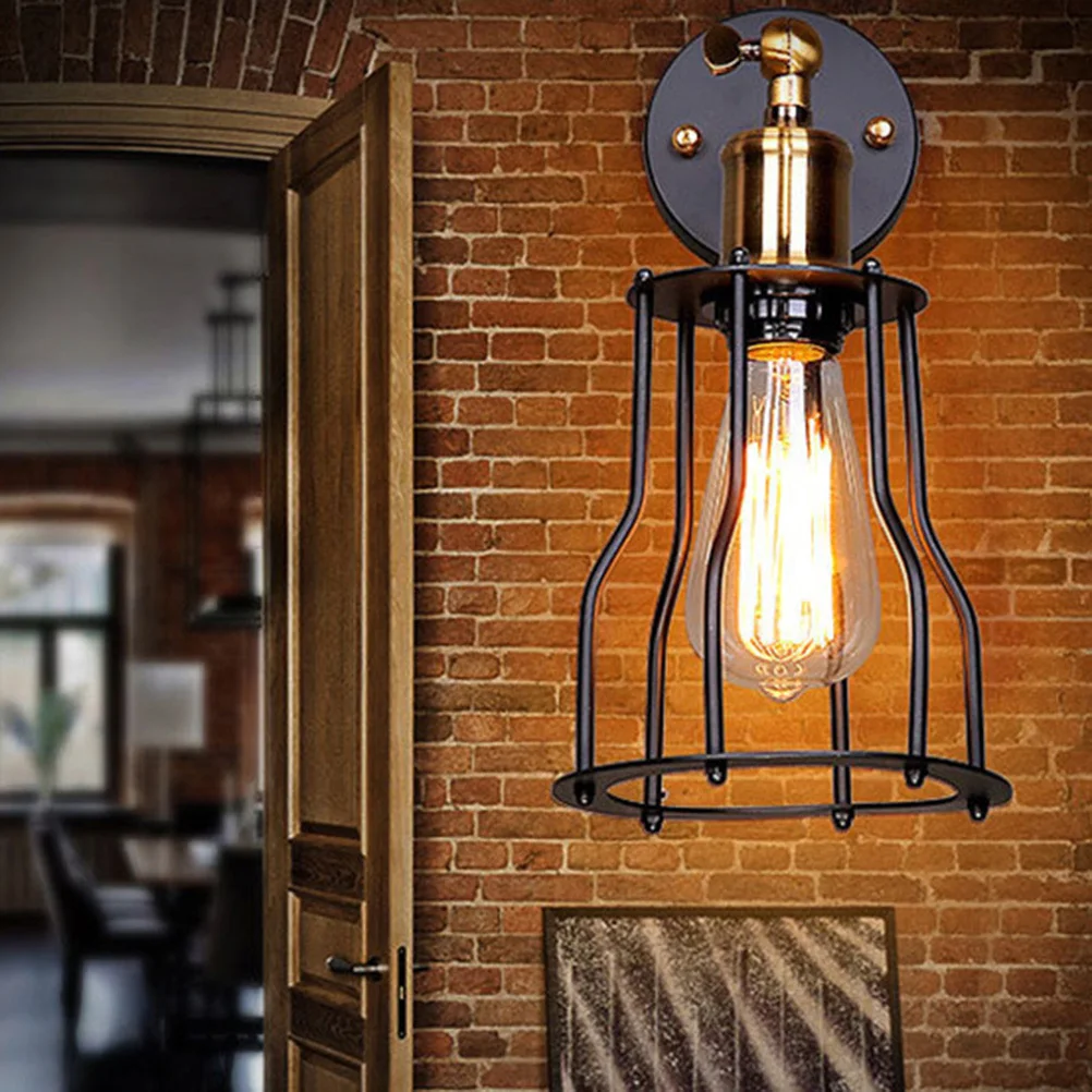 Vintage Wall Lamp Sconce E27 220V Iron Wire Cage Light Industrial Style For Living Room Bedroom Hallway Stairs Garden Fence
Vintage Wall Lamp Sconce E27 220V Iron Wire Cage Light Industrial Style For Living Room Bedroom Hallway Stairs Garden Fence