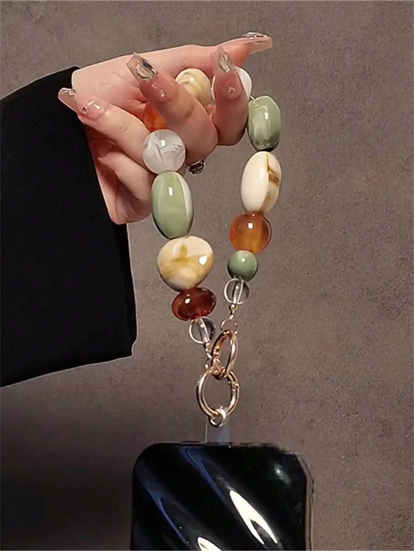 Acrylic Beaded Phone Charm Lanyard, Oval Alien Design Phone Strap, Retro Korean Fashion Phone Pendant, Key Chain, Bag Charm, Earphone Decor, Gift For Mother, Family, Friends, Birthday, Holiday
Acrylic Beaded Phone Charm Lanyard, Oval Alien Design Phone Strap, Retro Korean Fashion Phone Pendant, Key Chain, Bag Charm, Earphone Decor, Gift For Mother, Family, Friends, Birthday, Holiday