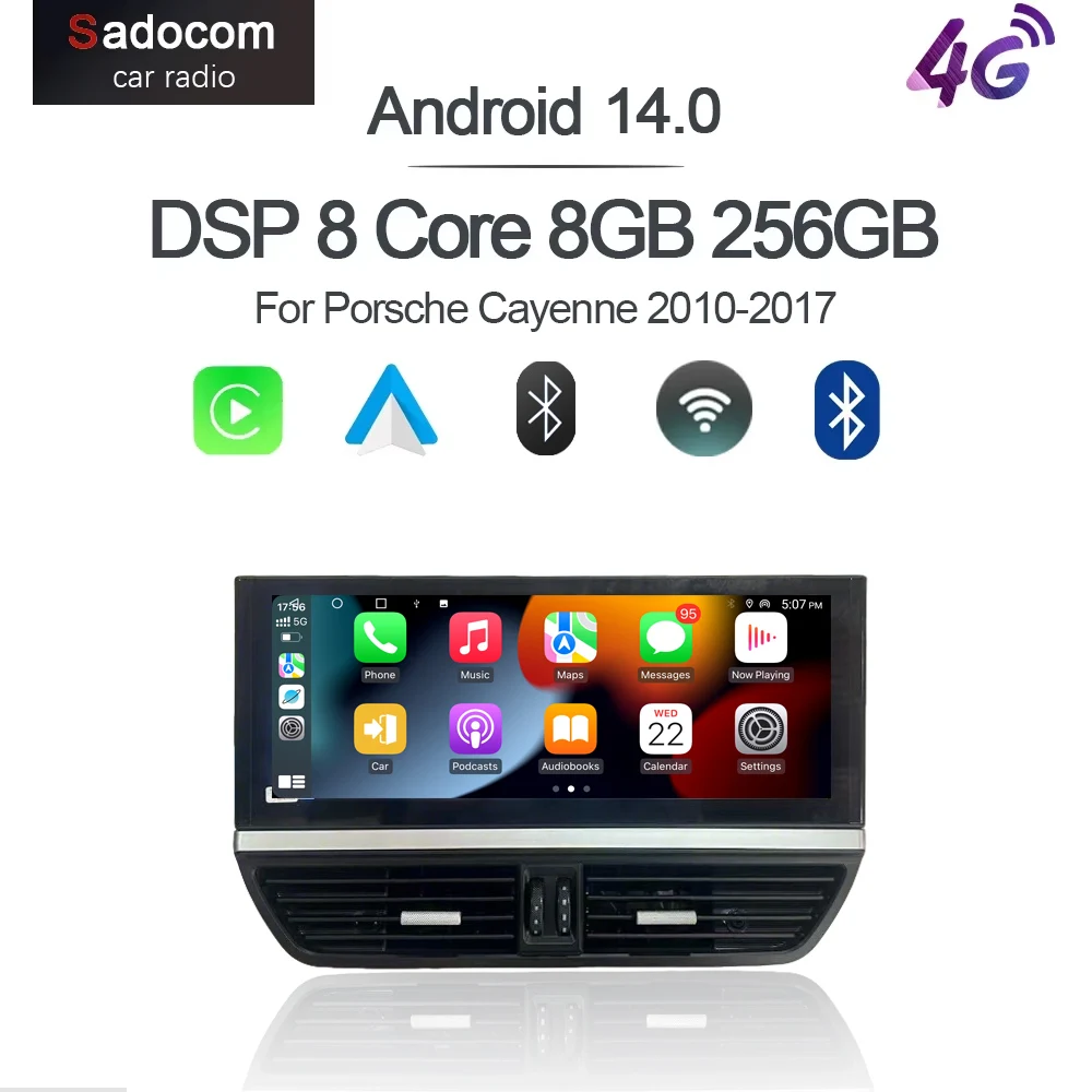 1920*720 IPS 12.3" Carplay 12G+256G Android 14 Car Player multimedia GPS Stereo Radio navigation For Porsche Cayenne 2010-2017
1920*720 IPS 12.3" Carplay 12G+256G Android 14 Car Player multimedia GPS Stereo Radio navigation For Porsche Cayenne 2010-2017