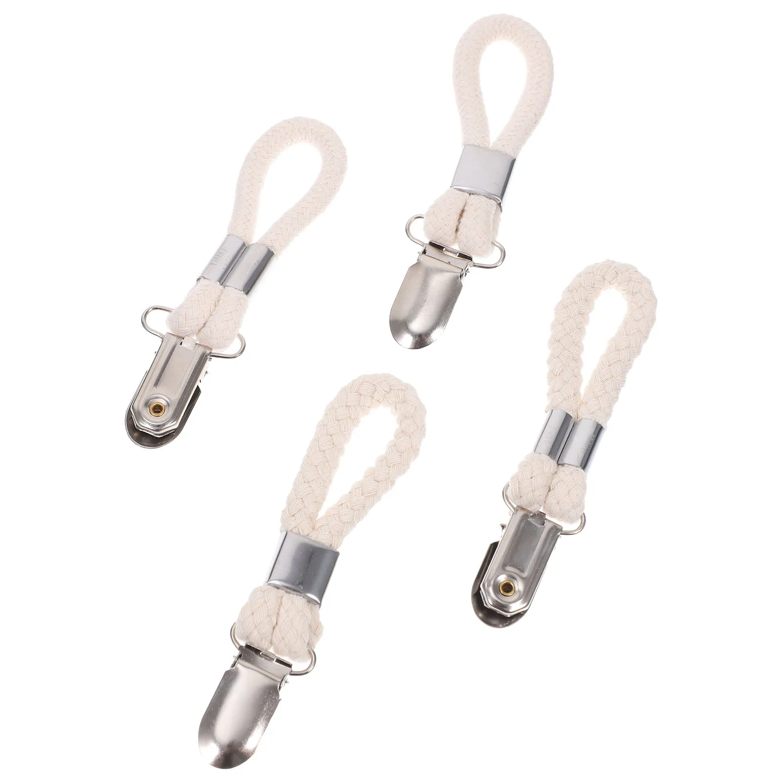 4pcs Bath Towel Clips Cotton Rope Sturdy Bathroom Hooks White Clamps Space Saving Clothes Hanging Accessories
4pcs Bath Towel Clips Cotton Rope Sturdy Bathroom Hooks White Clamps Space Saving Clothes Hanging Accessories