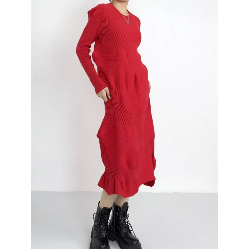 Miyake Pleated 2024 Spring and New Year's Knitted Fold Irregular Original Designer Women's Dress Fashion Women's Wear
Miyake Pleated 2024 Spring and New Year's Knitted Fold Irregular Original Designer Women's Dress Fashion Women's Wear