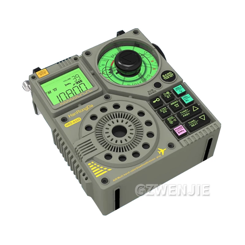 HRD A320 FM MW SW VHF WB Multi-band Radio Bluetooth 5.0 Speaker Aviation Band Radio AIR Maritime Supports TF Card AUX
HRD A320 FM MW SW VHF WB Multi-band Radio Bluetooth 5.0 Speaker Aviation Band Radio AIR Maritime Supports TF Card AUX
