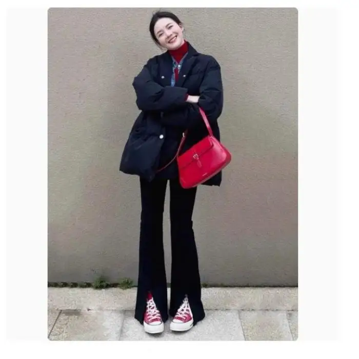 High Waist Slimming Black Micro Flare Jeans Women's Spring Autumn New Style Casual Cotton Polyester Fabric Zipper Closure
High Waist Slimming Black Micro Flare Jeans Women's Spring Autumn New Style Casual Cotton Polyester Fabric Zipper Closure
