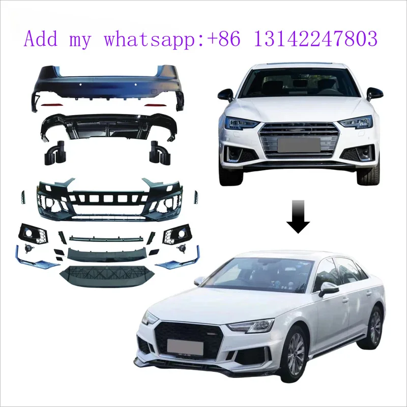Installation Car Bumpers Upgrade ABT New Design Bodykit for A4 2017-2020 RS4 Front Bumper and Grille Easy
Installation Car Bumpers Upgrade ABT New Design Bodykit for A4 2017-2020 RS4 Front Bumper and Grille Easy