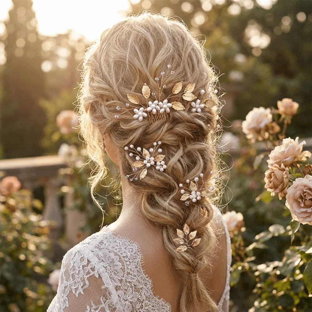 4Pcs Sets Fashion Pearl Wedding Hair Accessories Handmade Elegant Leaf Shaped Tiaras Vintage Flower Hairpin Wedding Ceremony
4Pcs Sets Fashion Pearl Wedding Hair Accessories Handmade Elegant Leaf Shaped Tiaras Vintage Flower Hairpin Wedding Ceremony