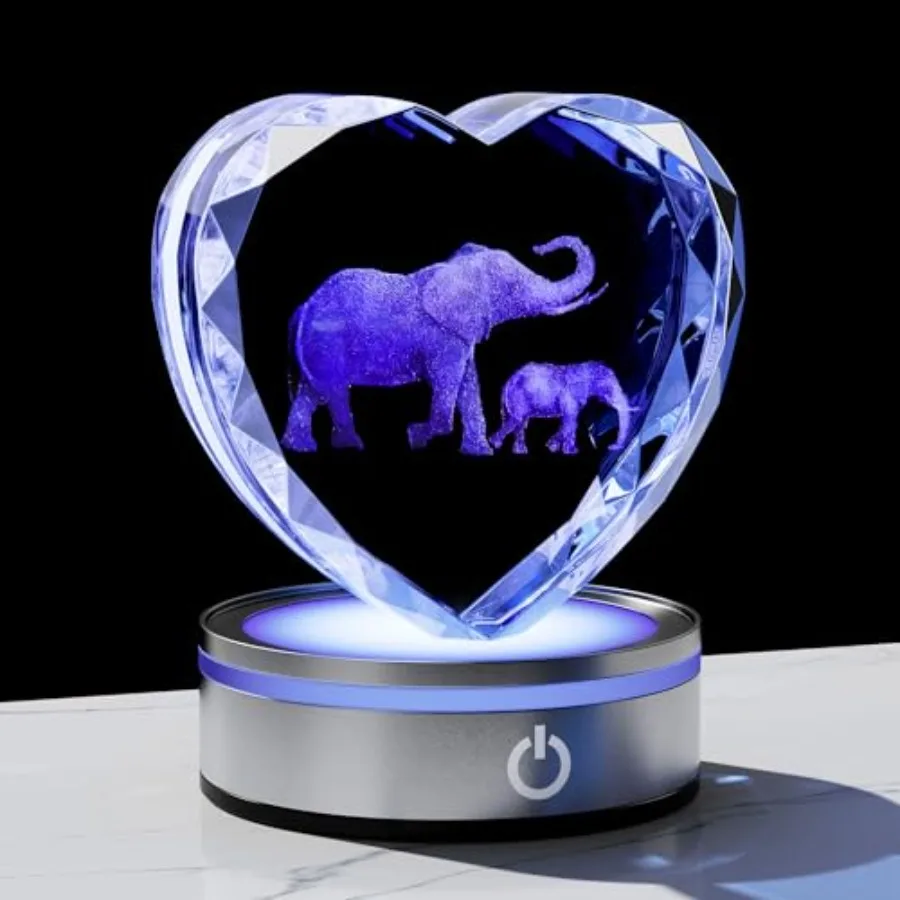Gifts for Women 3D Crystal Heart - Laser Decor Glass Animals s Gifts Figurines Statue Stuff for Room Decorations Night Light
Gifts for Women 3D Crystal Heart - Laser Decor Glass Animals s Gifts Figurines Statue Stuff for Room Decorations Night Light