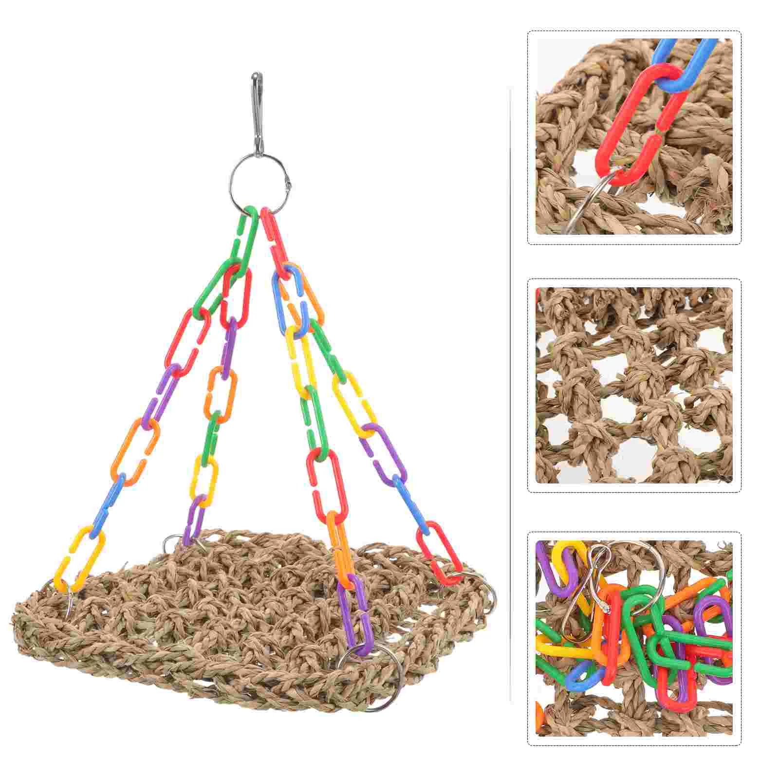 Parrot Hammock Bird Swing Stand Perch Parakeet Toys for Cage Cages Sleeping Mat Train
Parrot Hammock Bird Swing Stand Perch Parakeet Toys for Cage Cages Sleeping Mat Train
