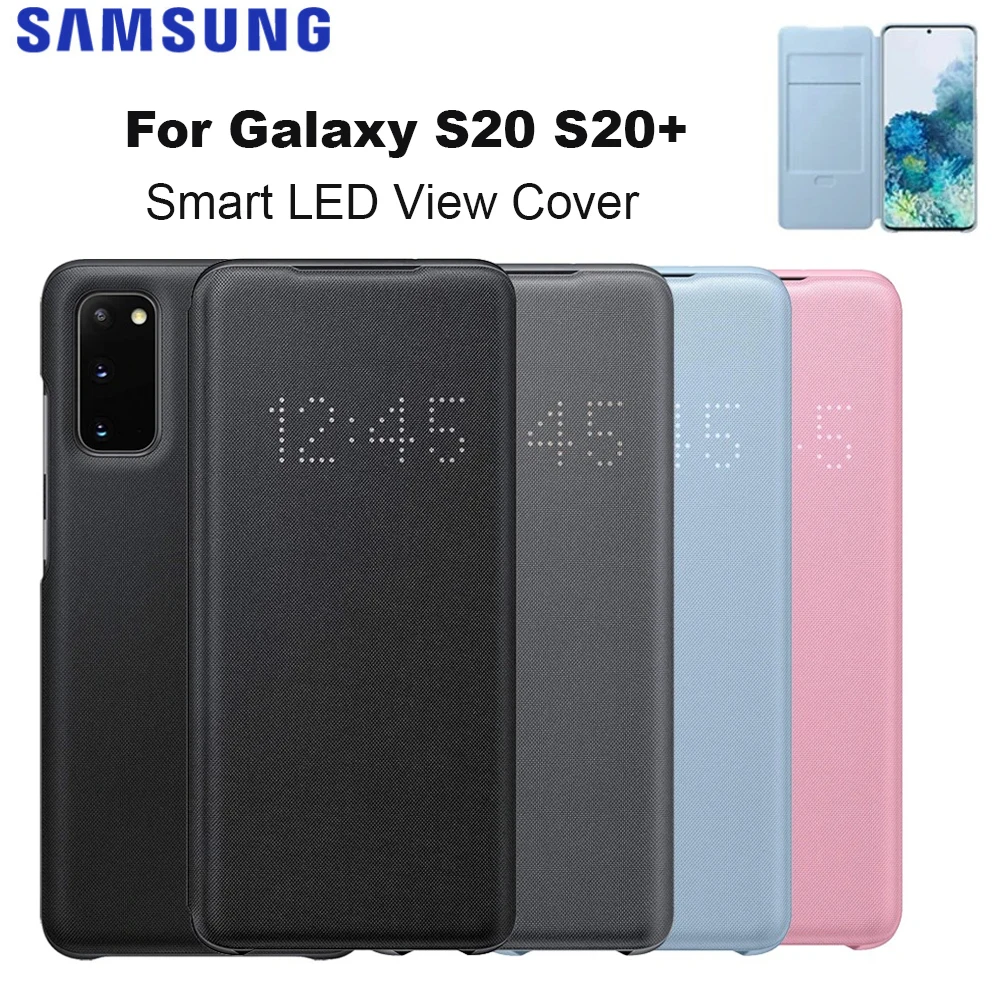 Original Smart LED View Case For Samsung GALAXY S20 S20+ S20 Plus 5G Wallet Flip Phone Cover
Original Smart LED View Case For Samsung GALAXY S20 S20+ S20 Plus 5G Wallet Flip Phone Cover