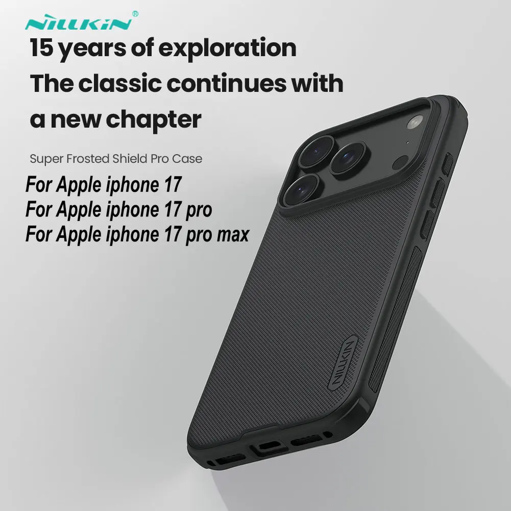 For iPhone 17 PRO MAX Case Original NILLKIN Super Frosted Shield Pro Matte Skin Ultra Slim Back Cover For iPhone17 Pro Shell
For iPhone 17 PRO MAX Case Original NILLKIN Super Frosted Shield Pro Matte Skin Ultra Slim Back Cover For iPhone17 Pro Shell