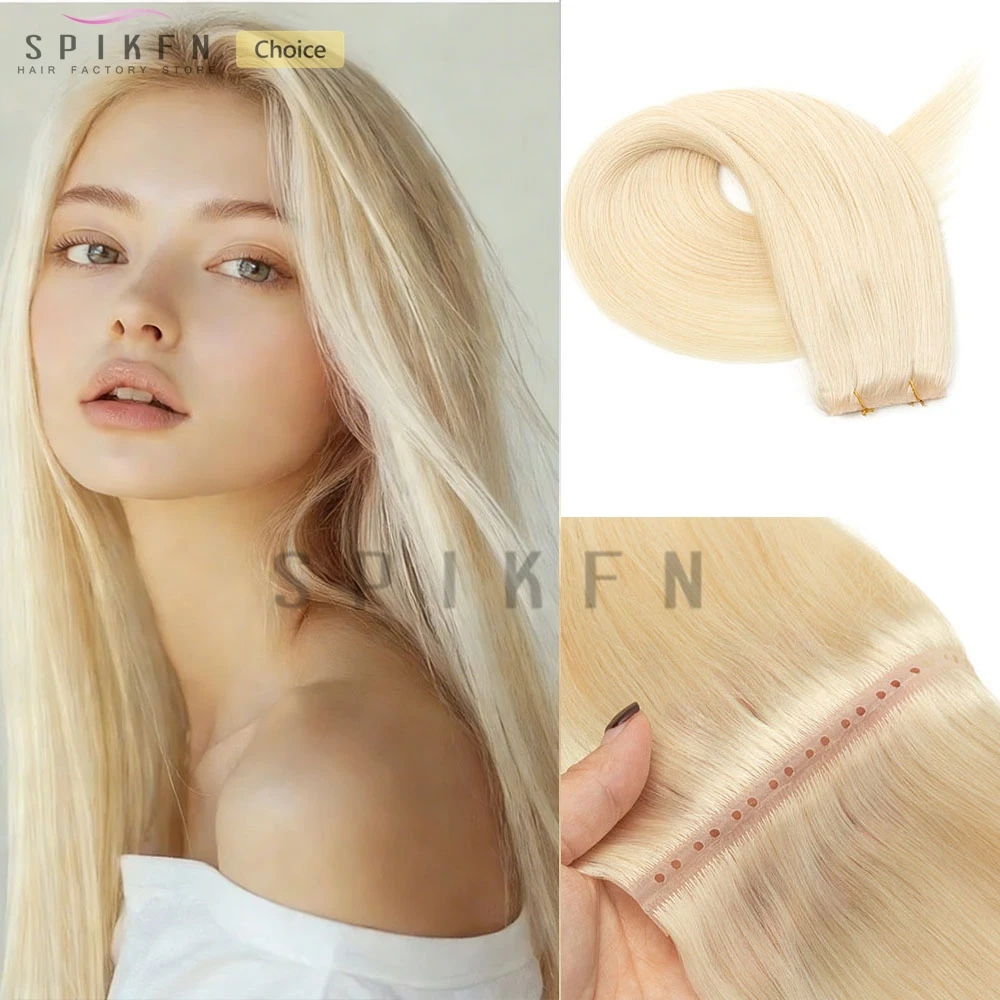 New Double Layered PU OVO Hair Extensions Straight Human Hair Weft with Holes Remy Human Hair Extensions Glueless for Thin Hair
New Double Layered PU OVO Hair Extensions Straight Human Hair Weft with Holes Remy Human Hair Extensions Glueless for Thin Hair