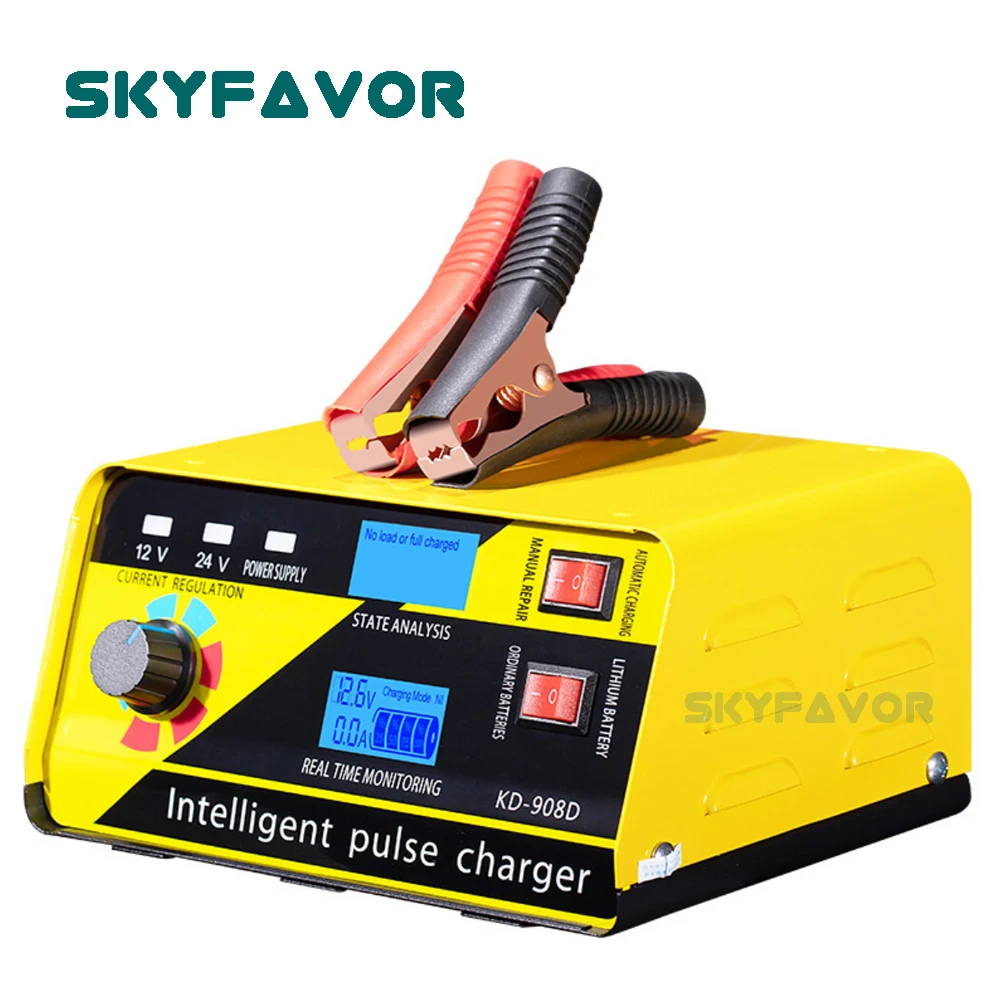 Universal 12V 24V Battery Charger 12V 24V 20A Car Battery Charger Fast Automatic SUV Truck Boat Motorcycle Battery Charger
Universal 12V 24V Battery Charger 12V 24V 20A Car Battery Charger Fast Automatic SUV Truck Boat Motorcycle Battery Charger