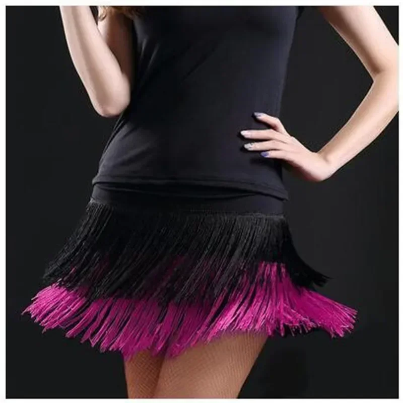 2023 Women Latin Dance Skirt Adult Double Tassel Design Performance Fringe Female Tango Ballroom Chacha Dress
2023 Women Latin Dance Skirt Adult Double Tassel Design Performance Fringe Female Tango Ballroom Chacha Dress