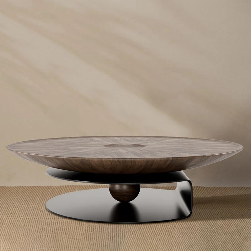 Designer Italian round coffee table Creative Solid wood coffee table Advanced living room Light luxury stainless steel
Designer Italian round coffee table Creative Solid wood coffee table Advanced living room Light luxury stainless steel