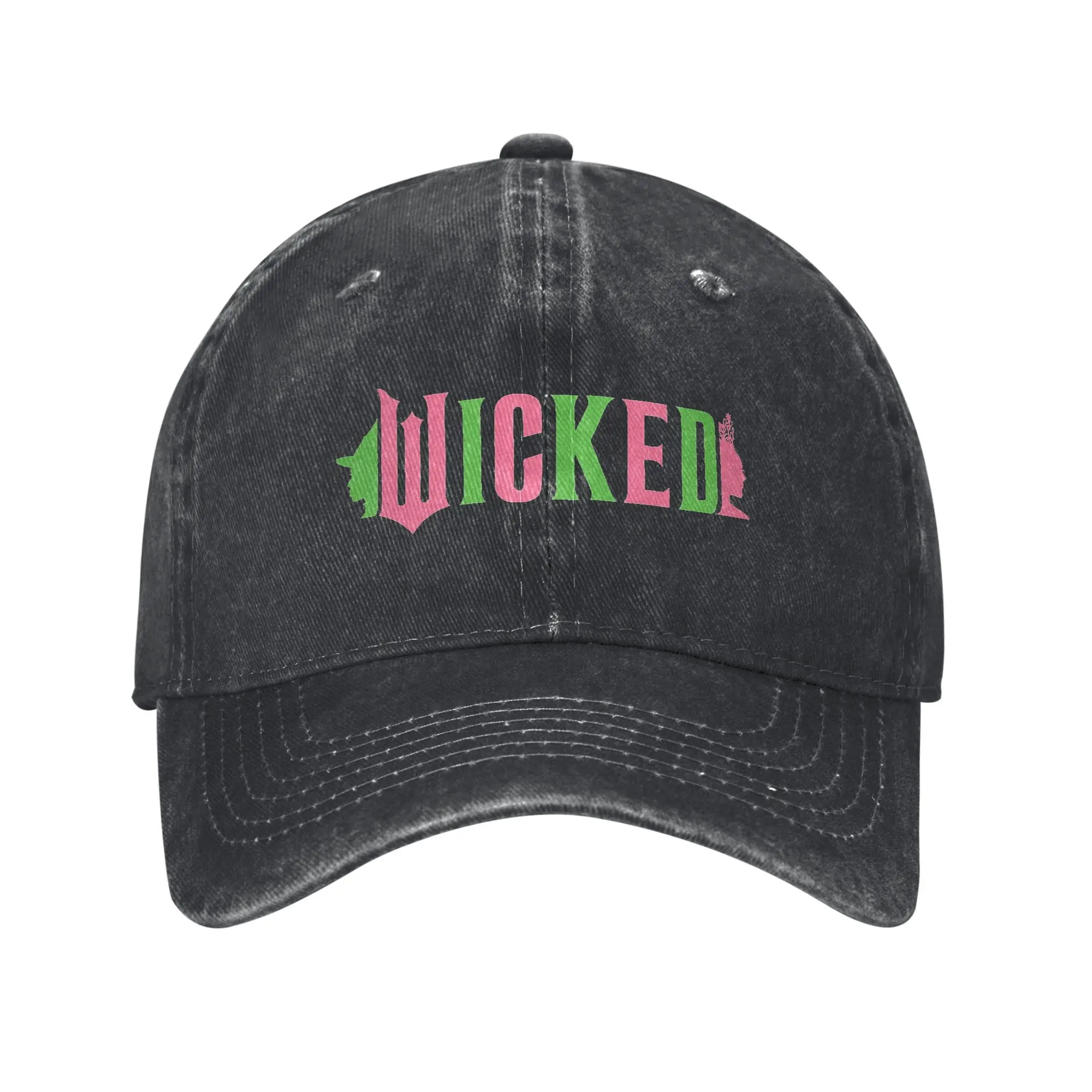 Wicked Movie Pink And Green Baseball Caps Fashion Distressed Cotton Snapback Hat Men Women Running Adjustable Fit Caps Hat
Wicked Movie Pink And Green Baseball Caps Fashion Distressed Cotton Snapback Hat Men Women Running Adjustable Fit Caps Hat