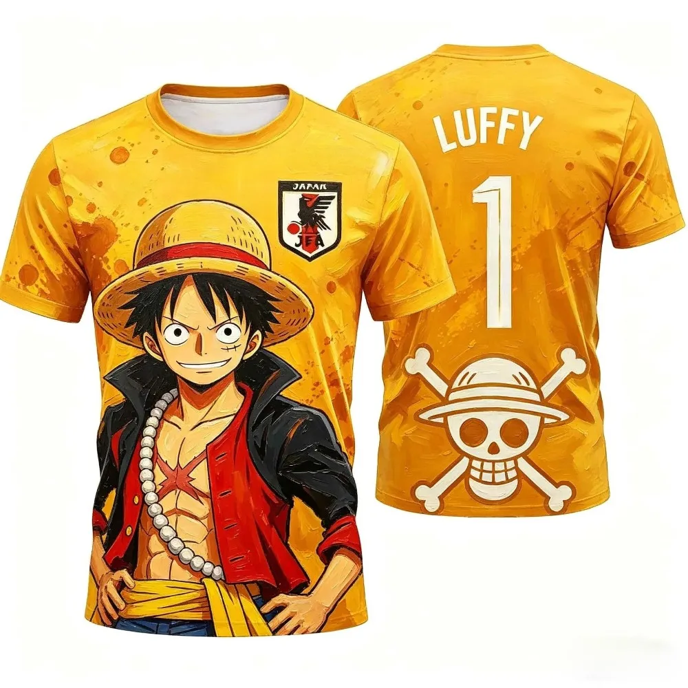 Summer One Piece Straw Hat Team Football Shirt Tee Men's Football Sports Shirt Men's and Women's Casual Breathable Short Sleeve
Summer One Piece Straw Hat Team Football Shirt Tee Men's Football Sports Shirt Men's and Women's Casual Breathable Short Sleeve