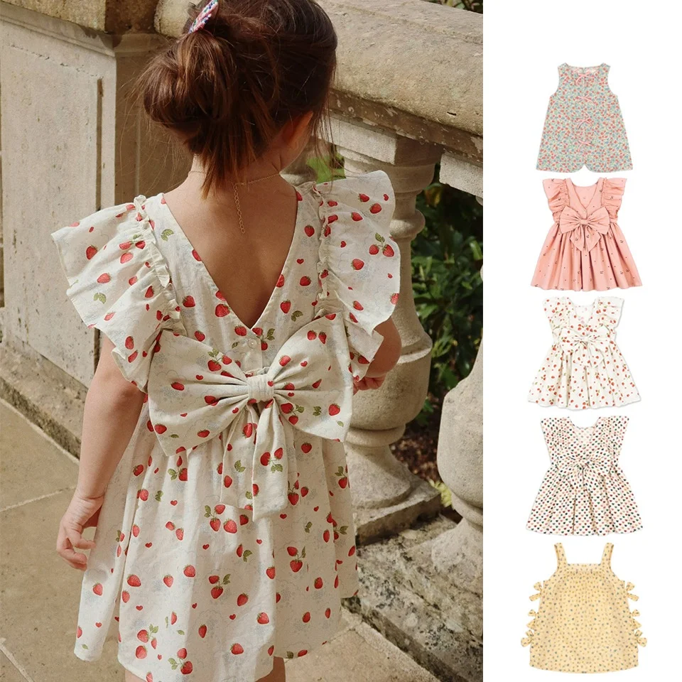 2025 Summer New Style Girls' Clothing KS Strawberry Heart Bow Floral Print Sleeveless Dress Girls' Tank Dress
2025 Summer New Style Girls' Clothing KS Strawberry Heart Bow Floral Print Sleeveless Dress Girls' Tank Dress