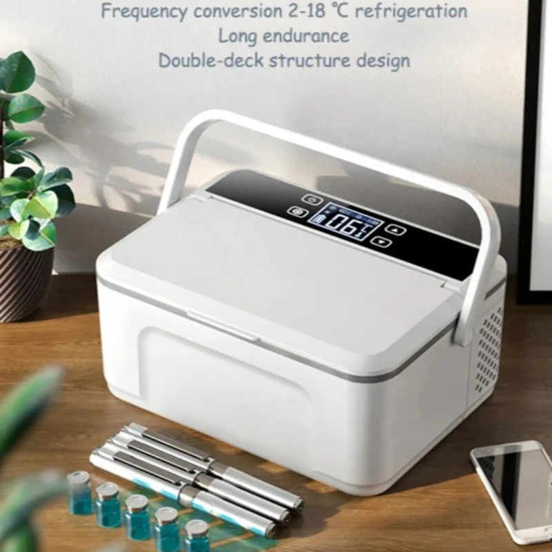 Portable Double-deck Insulin Refrigeration Box Car Mounted Household Travel Small Rechargeable Medicine Refrigeration Cold Tool
Portable Double-deck Insulin Refrigeration Box Car Mounted Household Travel Small Rechargeable Medicine Refrigeration Cold Tool