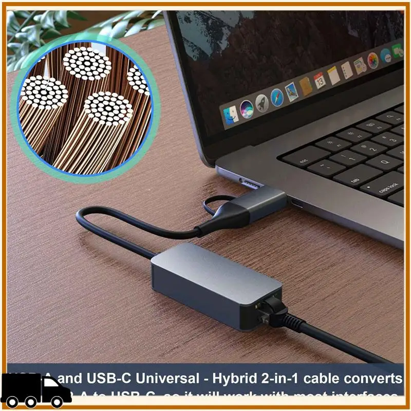 A35M-2X 2.5 Gigabit Ethernet Adapter Type-C USB 3.0 To RJ45 LAN 2500Mbps High Speed 2.5G Network Card For NAS Laptop PC
A35M-2X 2.5 Gigabit Ethernet Adapter Type-C USB 3.0 To RJ45 LAN 2500Mbps High Speed 2.5G Network Card For NAS Laptop PC