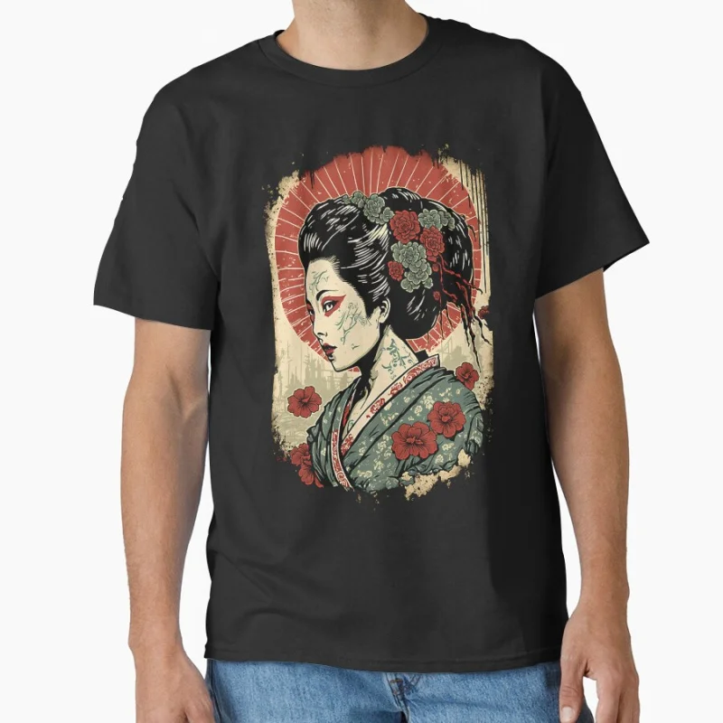 Day of the Dead Geisha retro japan traditional art Cyborg Geisha Cyberpunk T-shirt Large size Adult Tops S-6xl
Day of the Dead Geisha retro japan traditional art Cyborg Geisha Cyberpunk T-shirt Large size Adult Tops S-6xl