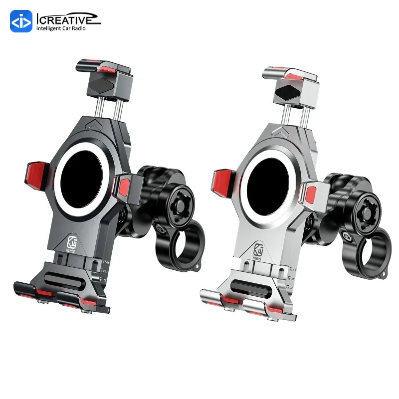 Motorcycle Phone Mount with Vibration Dampener Anti-Shake Adjustable Aluminum Alloy Handlebar Holder for 4.7''-7.2'' Smartphones
Motorcycle Phone Mount with Vibration Dampener Anti-Shake Adjustable Aluminum Alloy Handlebar Holder for 4.7''-7.2'' Smartphones