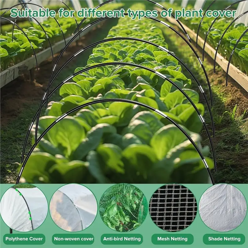 ABMR-Garden Hoops(30Pcs), 2.4M For Netting Greenhouse Hoops With Reinforcement Clips,For Raised Beds, For Outdoor Vegetable
ABMR-Garden Hoops(30Pcs), 2.4M For Netting Greenhouse Hoops With Reinforcement Clips,For Raised Beds, For Outdoor Vegetable
