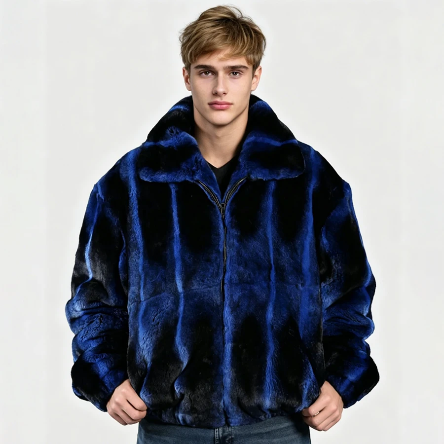 Men's Red Rex Rabbit Fur Jacket With Cross Cut Collar Real Fur Zippered Jacket Winter Fur Jacket Hot Selling Bomber Jacket
Men's Red Rex Rabbit Fur Jacket With Cross Cut Collar Real Fur Zippered Jacket Winter Fur Jacket Hot Selling Bomber Jacket