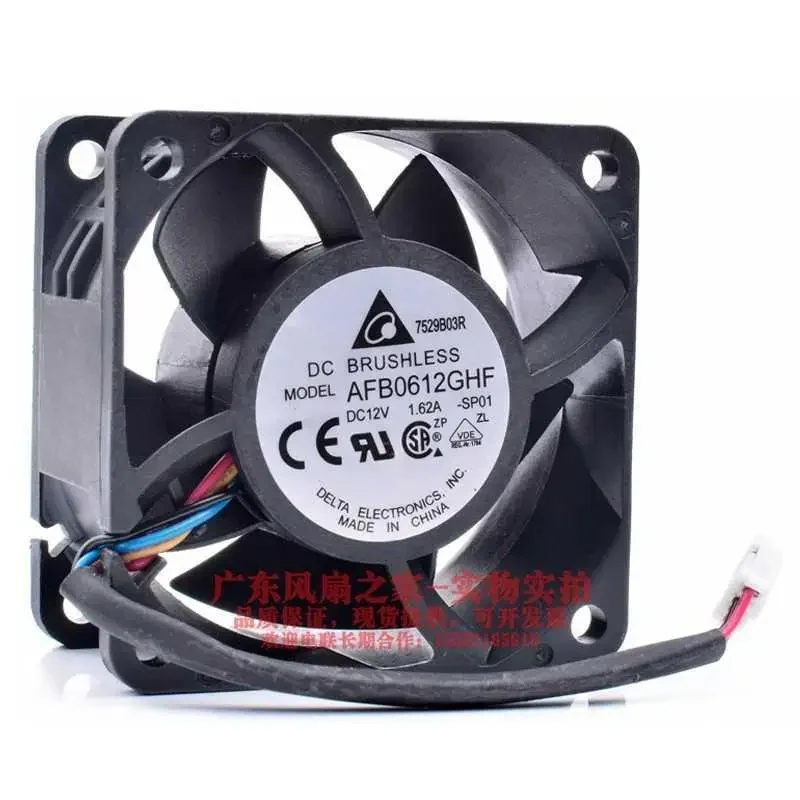 Delta Electronics AFB0612GHF SP01 DC 12 В 1,52 А 60x60x32 мм 4-проводной охлаждающий вентилятор для сервера
Delta Electronics AFB0612GHF SP01 DC 12 В 1,52 А 60x60x32 мм 4-проводной охлаждающий вентилятор для сервера