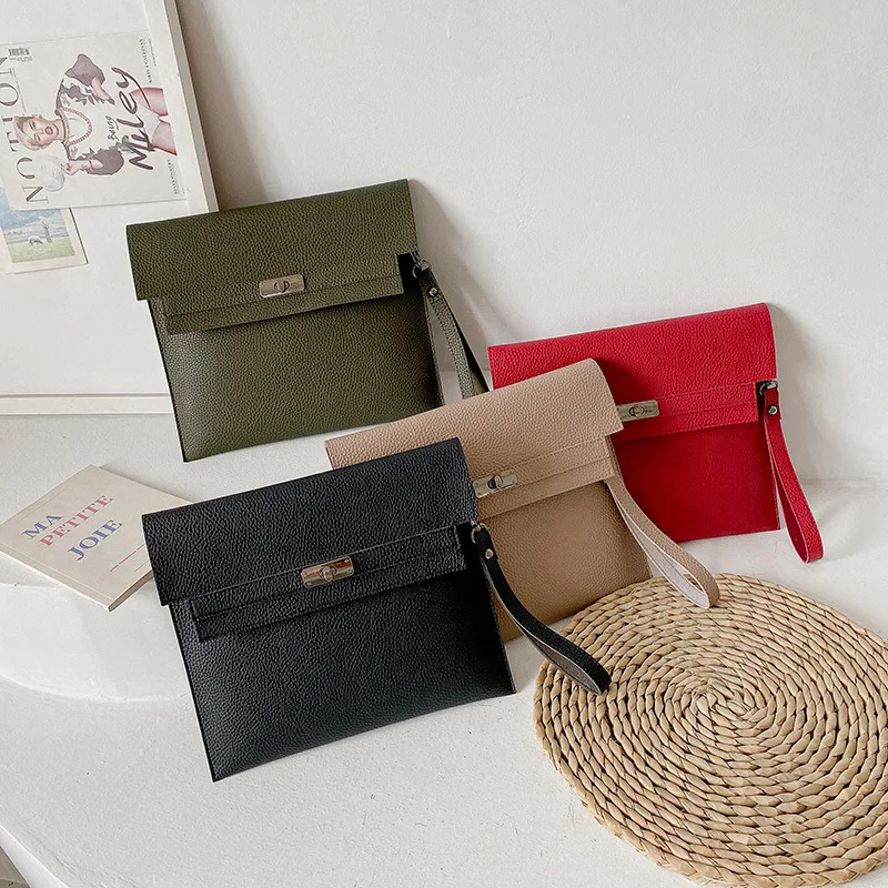 Large Capacity New Leather Envelope Clutch Bag for Women Trend PU Leather Envelope Purse Lady Commuting Messenger Bags Wallet
Large Capacity New Leather Envelope Clutch Bag for Women Trend PU Leather Envelope Purse Lady Commuting Messenger Bags Wallet