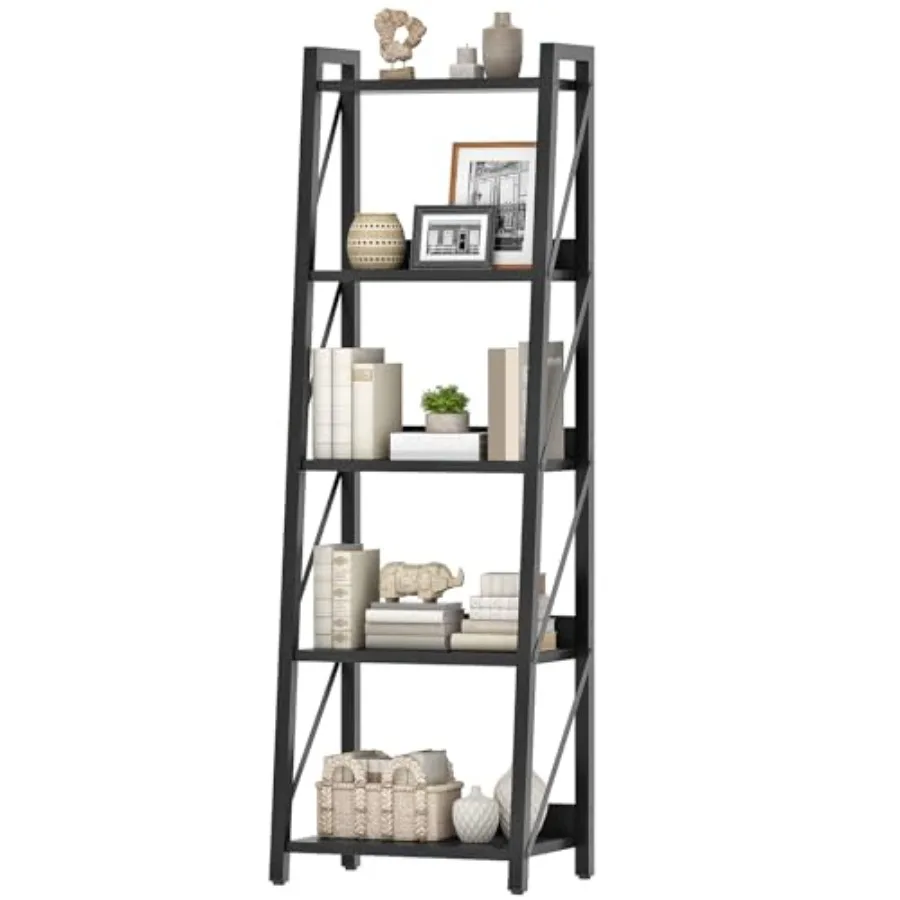 Ladder Shelf 5-Tier Bookshelf Corner Bookcase Freestanding Storage Shelf Display Organizer for Living Room Bedroom Home Office
Ladder Shelf 5-Tier Bookshelf Corner Bookcase Freestanding Storage Shelf Display Organizer for Living Room Bedroom Home Office