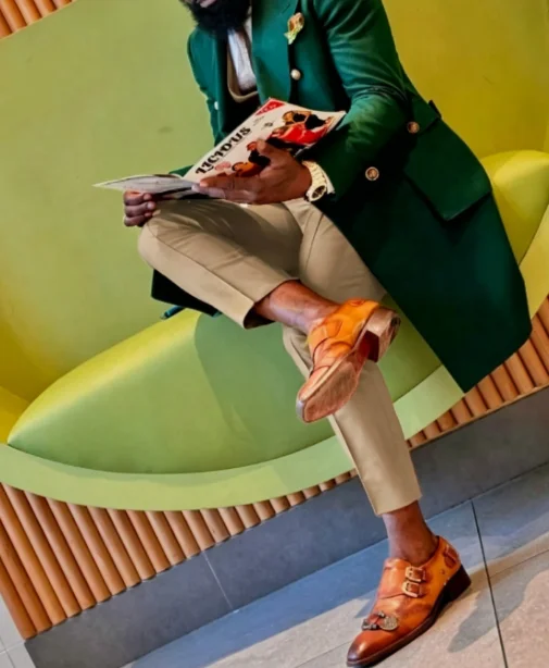 Green Two Piece Suit for Men Double Breasted Long Coat and pantsStyle Elegant Wear Wedding Groom Party Fashionable Outfit homme
Green Two Piece Suit for Men Double Breasted Long Coat and pantsStyle Elegant Wear Wedding Groom Party Fashionable Outfit homme