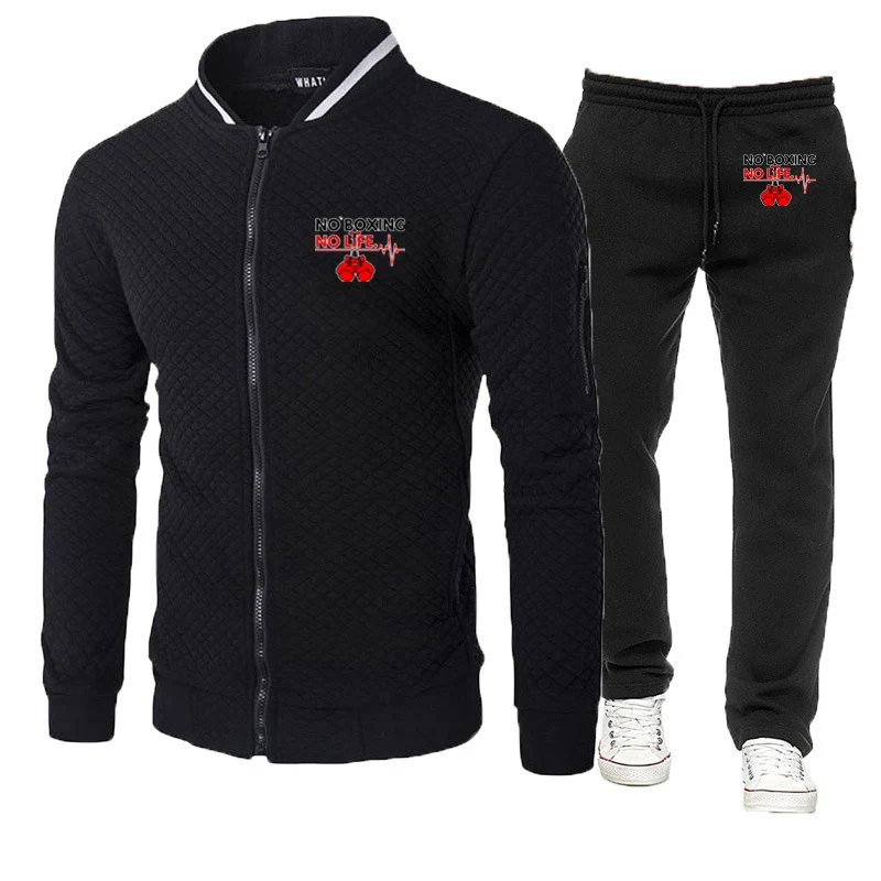 2025 No Boxing No Life Gym Printing Men Autumn and Winter Sets Zipper Hoodie + Pants Pieces Casual Tracksuit Slim-fit Brand Suit
2025 No Boxing No Life Gym Printing Men Autumn and Winter Sets Zipper Hoodie + Pants Pieces Casual Tracksuit Slim-fit Brand Suit