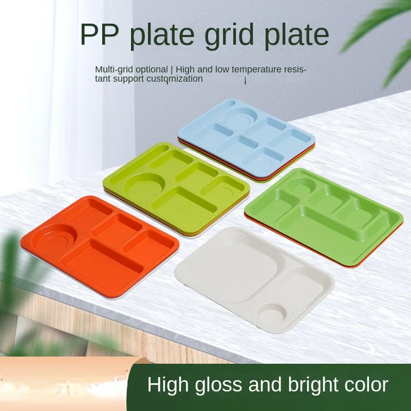 Food PP Divided Dining Plate 5 Grids with Bowls, Chopsticks, Spoons, Tableware Set, Commercial Student Canteen, Restaurant
Food PP Divided Dining Plate 5 Grids with Bowls, Chopsticks, Spoons, Tableware Set, Commercial Student Canteen, Restaurant