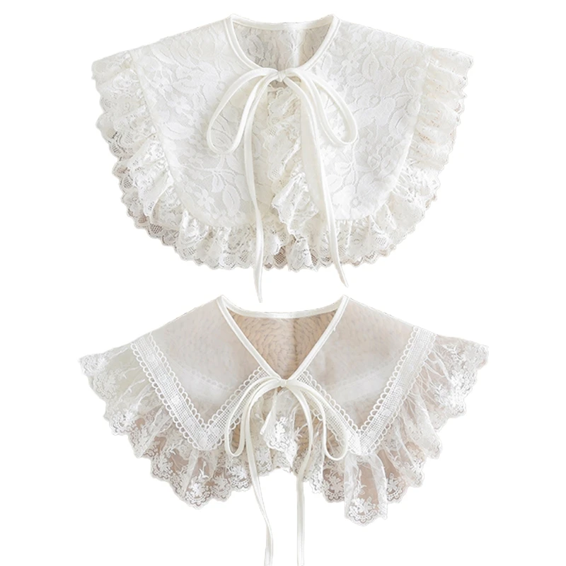 Women Detachable Lapel Fake Lace Collar False Hollow Flower Fake Blouse Drop shipping
Women Detachable Lapel Fake Lace Collar False Hollow Flower Fake Blouse Drop shipping